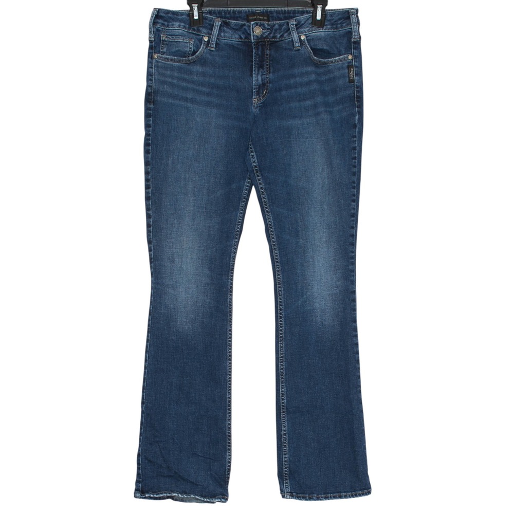 Silver Jeans Suki Slim Boot Cut Country Classic Y2K Casual Western Blue 34x33